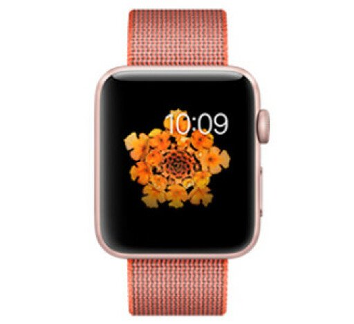 Curea iUni compatibila cu Apple Watch 1/2/3/4/5/6/7, 42mm, Nylon, Woven Strap, Red Velvet