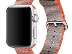 Curea iUni compatibila cu Apple Watch 1/2/3/4/5/6/7, 38mm, Nylon, Woven Strap, Red Velvet